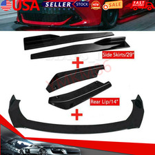 For Toyota Corolla Front Bumper Lip Spoiler Rear Side Skirt Splitter Kit Us