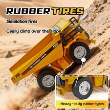 1:64 Mini Telecomando Ingegneria Veicolo App Controllo RC DUMP TRUCK Micro