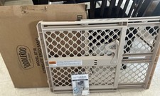 NEW- TODDLEROO 8718 SUPERGATE ERGO SAND PLASTIC BABY GATE FOR DOOR STAIRWAYS