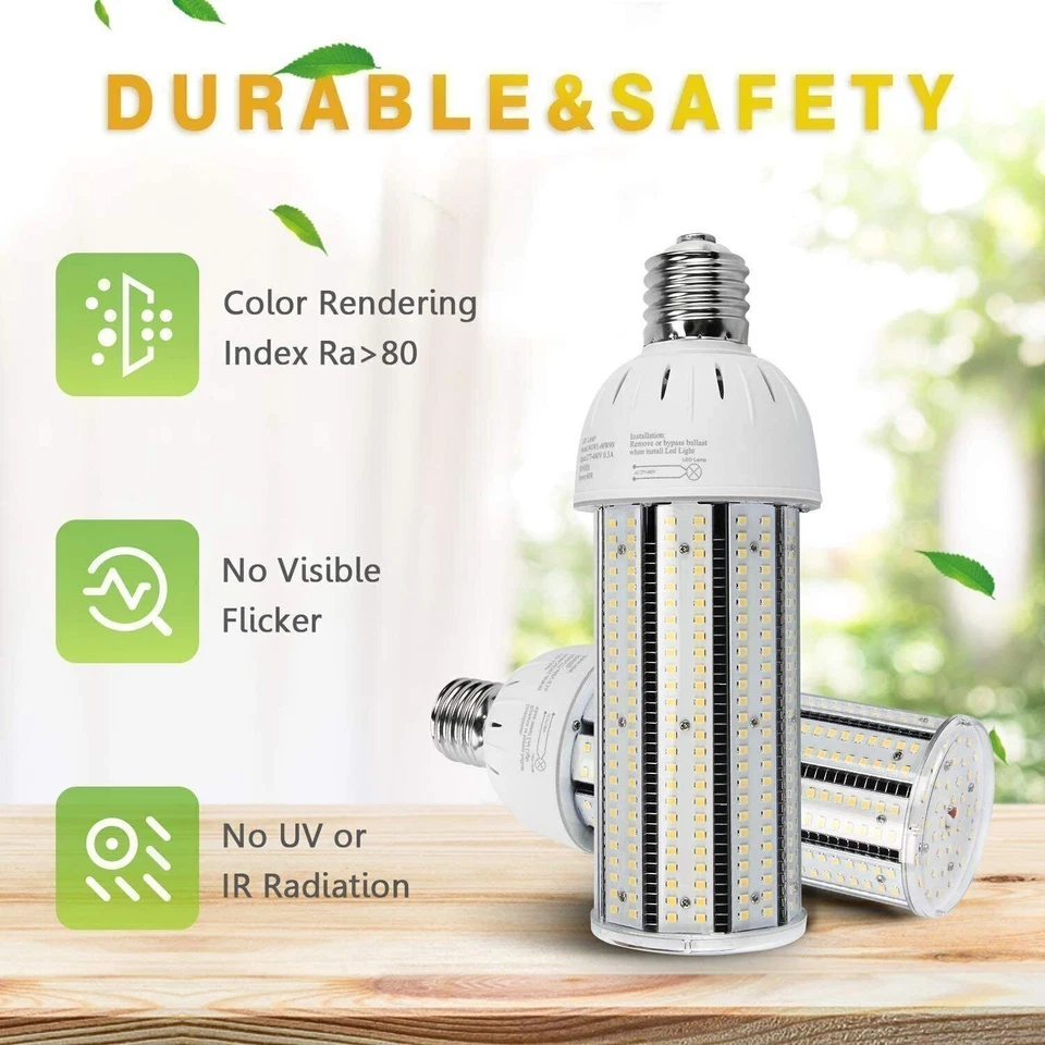 60W LED Corn Bulbs Light E39 Mogul Base Warehouse High Bay Lighting AC277-480V - Image 4 of 4