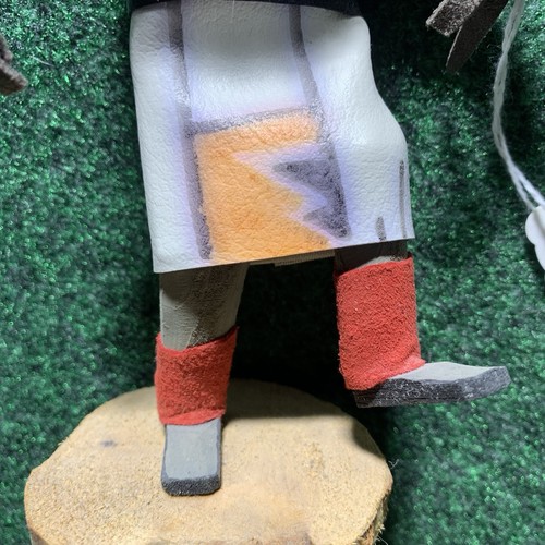 Kachina Puppe Tänzer Wolf Navajo 8 Zoll Wolf signiert - Bild 10 von 10