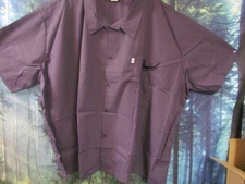 UNCOMMON THREADS 4XL  BUTTONS FRONT CHEF SS SHIRT BLACK