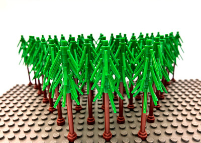 Lego  20 x Bäume Tanne Baum Tannen - Wald Holz grün KG 24855 MOC