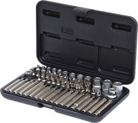 "Ks Tools 1/4\"+3/8\"+1/2\" Torx-SteckschlüSsel- Und Bit-Satz, 57-Tlg"