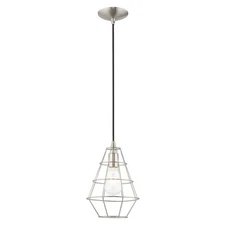 Livex Lighting - Geometric - 1 Light Mini Pendant in Contemporary Style - 7.75