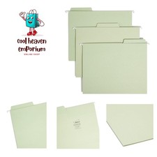 Letter Size Moss Hanging File Folders with 1/3-Cut Tabs – Durable 200 Count Set