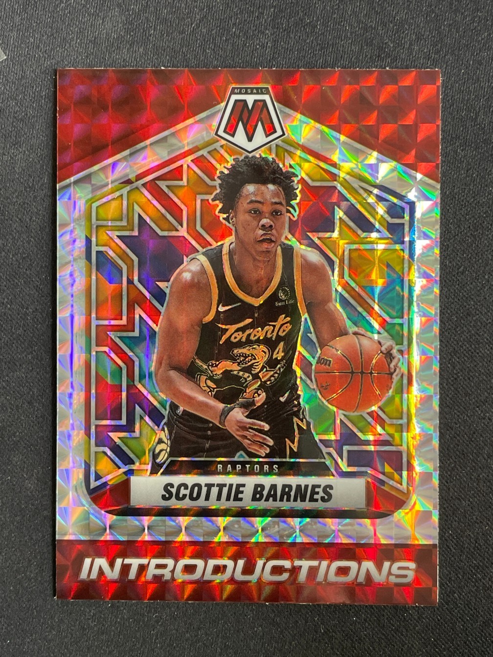 Scottie Barnes 2021-22 Panini Mosaic RC introductions Silver Mosaic #4