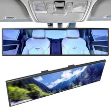 Broadway Car Rear View Mirror HD Anti Glare Universal 12 Inch large Blue 300mm