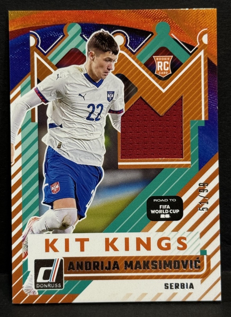 2025-26 Donruss Road To World Cup Serbia RC Andrija Maksimovic Kit