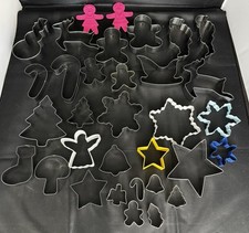 Metal Cookie Cutter Christmas Gingerbread Tree Star Santa Snowflake Lot 33
