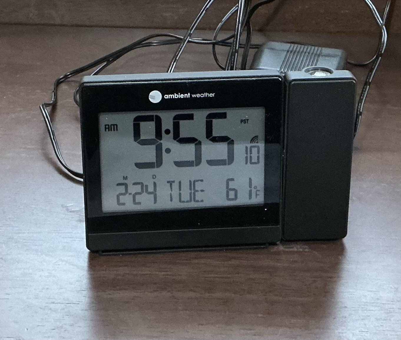 Ambient Weather Clearview Controlled Projection Alarm Clock