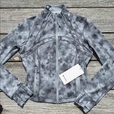 Lululemon Define Cropped Jacket Meadow Haze Grey Multi Size 10 NWT