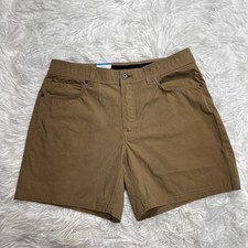 Columbia Shorts Men s 34 6 Inseam Khaki Brown Outdoor Hiking Trail Camping New