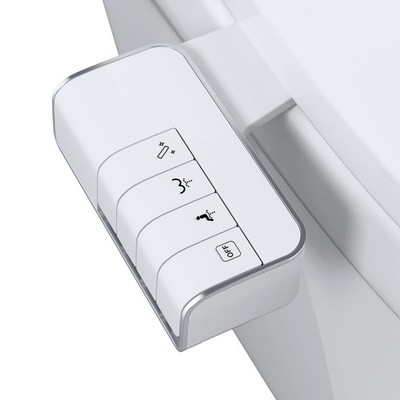 PushButton Bidet Toilettensitzaufsatz mit Nichtelektrischer Doppeldüse, Einst...