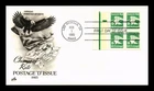 US COVER DOMESTIC MAIL D RATE FIRST DAY ISSUE BLOCK ARTCRAFT