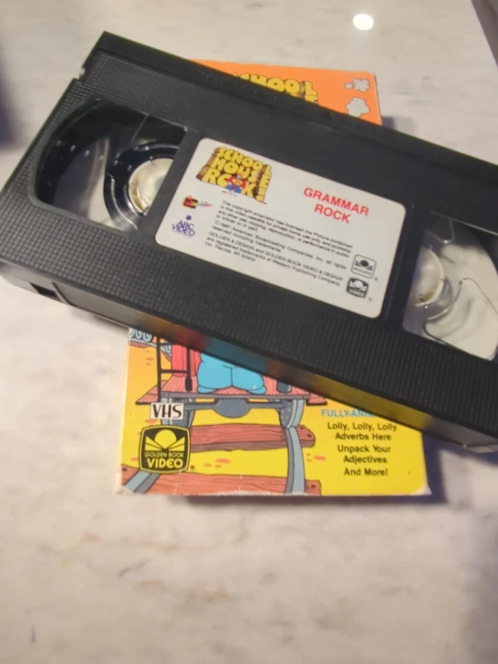 School House Rock 2 Pack VHS Multiplication & Grammar Fully Tested Educational  - Image 4 of 4