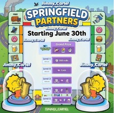 Ranuras de transporte completas para eventos Springfield Partner Monopoli Go Partner - Top Seller ✅🔝