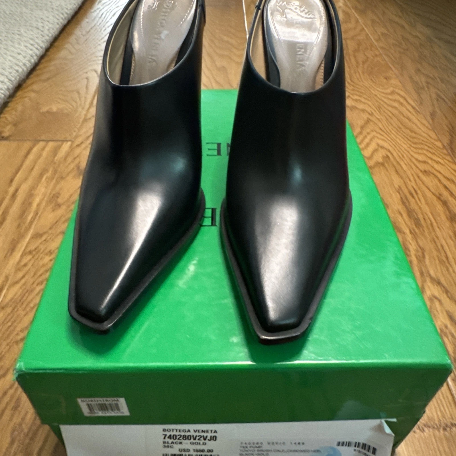 Bottega Veneta — Bottega Veneta Tex Leather Mule Women's Black 38