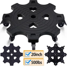 20 Inch Plant Caddy With Wheels - Heavy Duty Outdoor Indoor Rolling Plant Sta...