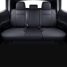Rear Seat Covers Custom Fit for 2024 2025 Tacoma 2024-2026 Rear Only Black