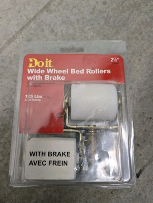 Wide Wheel Bed Frame Casters / Rollers With Brake