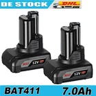2X 7.0Ah 10.8V For Bosch Li-ion BAT411 BAT412 GSR GDR PMF GSA PSR PSM 10.8V Battery
