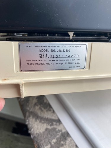 Sears The Achiever Portable Manual Typewriter With Hard Case # 268.52500 - Picture 11 of 14
