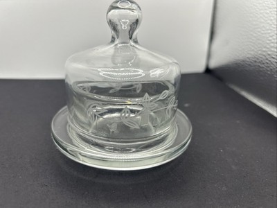 Vintage Princess House Heritage Baby Cakes Round Butter Dish with Lid