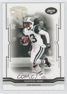 2005 Donruss Throwback Threads Silver Holofoil 99/150 Santana Moss #104 0f6