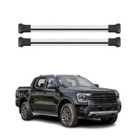 DachträGer GrundtäGer FüR Ford Ranger 2022-2026 75Kg Aluminium Silber 2 Tlg