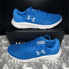 Under Armour Charged Pursuit Blue White Mesh Lace Up Running Athletic Shoes
