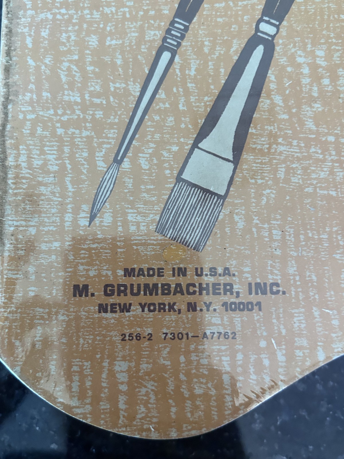 Lot of 6 Vintage Grumbacher Strip-Palette Pads 256-2 – 12" x 16"- 50 Sheets Each