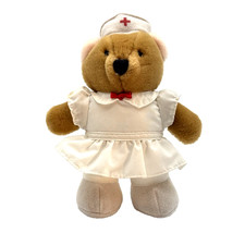 1985 Dakin Bear Nurse 8" Tall Plush Teddy Bear