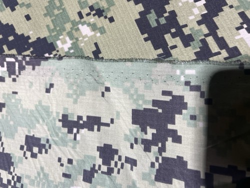 AOR2 NWU III NAVY LOGO Light Weigh NYLON CAMO MILITARY FABRIC 2 Yard Cuts 62” - Picture 3 of 4