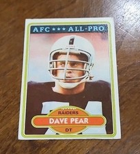 Dave Pear 1980 Topps #255 Football Card