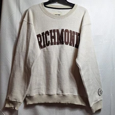 NWT$ NEW YORK POPULAR Richmond VA Crewneck Sweater Sz M Oatmeal Streetwear Luxe