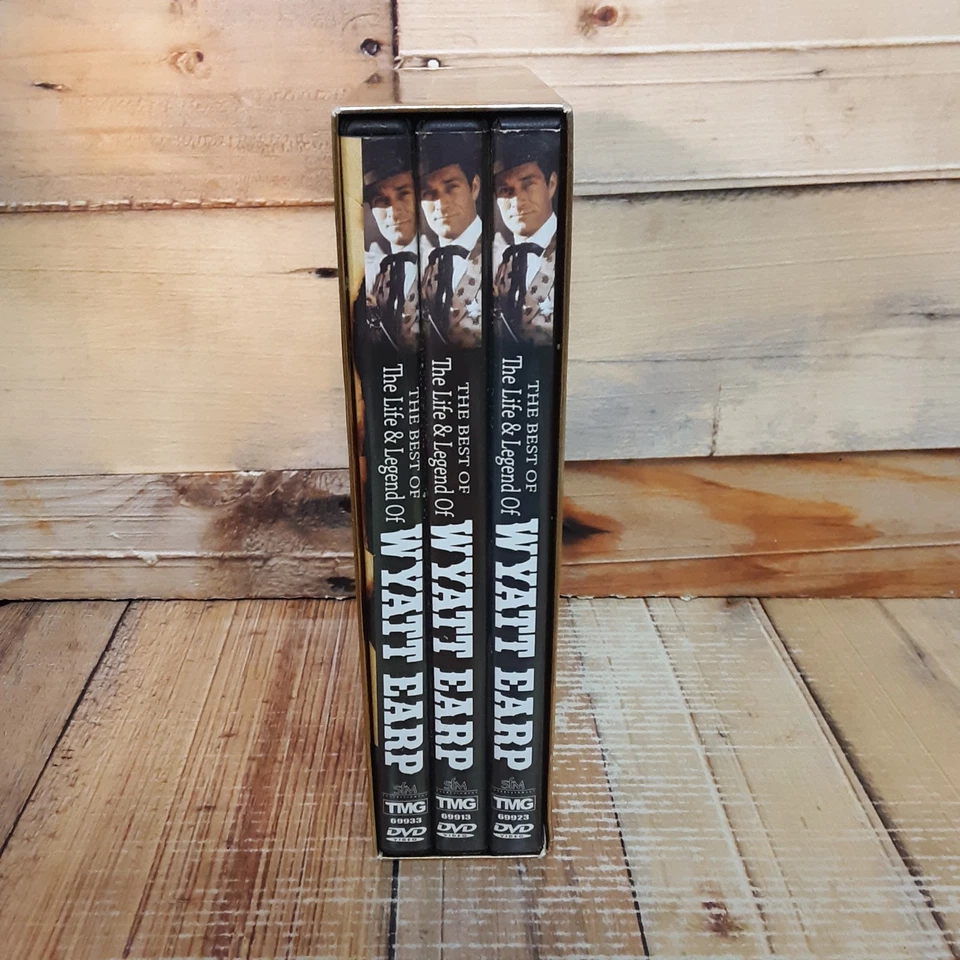 The Life & Legend Of Wyatt Earp DVD Used Hugh O’Brian Western 3-Disc Set - Image 4 of 4