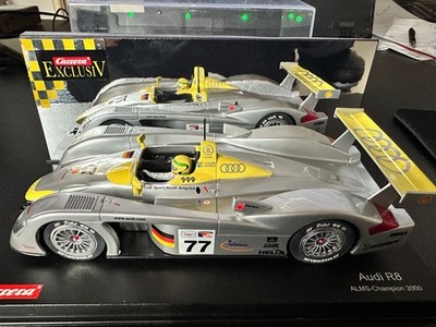 Slot Car Carrera Exclusiv 20481 Audi R8 #77 ALMS 2000 R. Capello-A. McNish 1/24