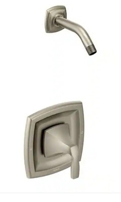 Moen T2692NHBN Voss 1-Handle Shower Trim Kit Less Showerhead in Brushed Nickel
