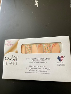 Color Street   Real Nail Polish Strips DESSERT FLORA CACTUS RETIRED HTF  BNIP