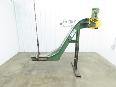 Livonia 8''x 74''L Magnetic Belt-Less Incline Chip Conveyor 50'' Discharge 230/460V
