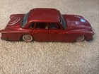 Vintage Bandai tin, friction drive Chrysler Valiant. Best Paint. Japan.