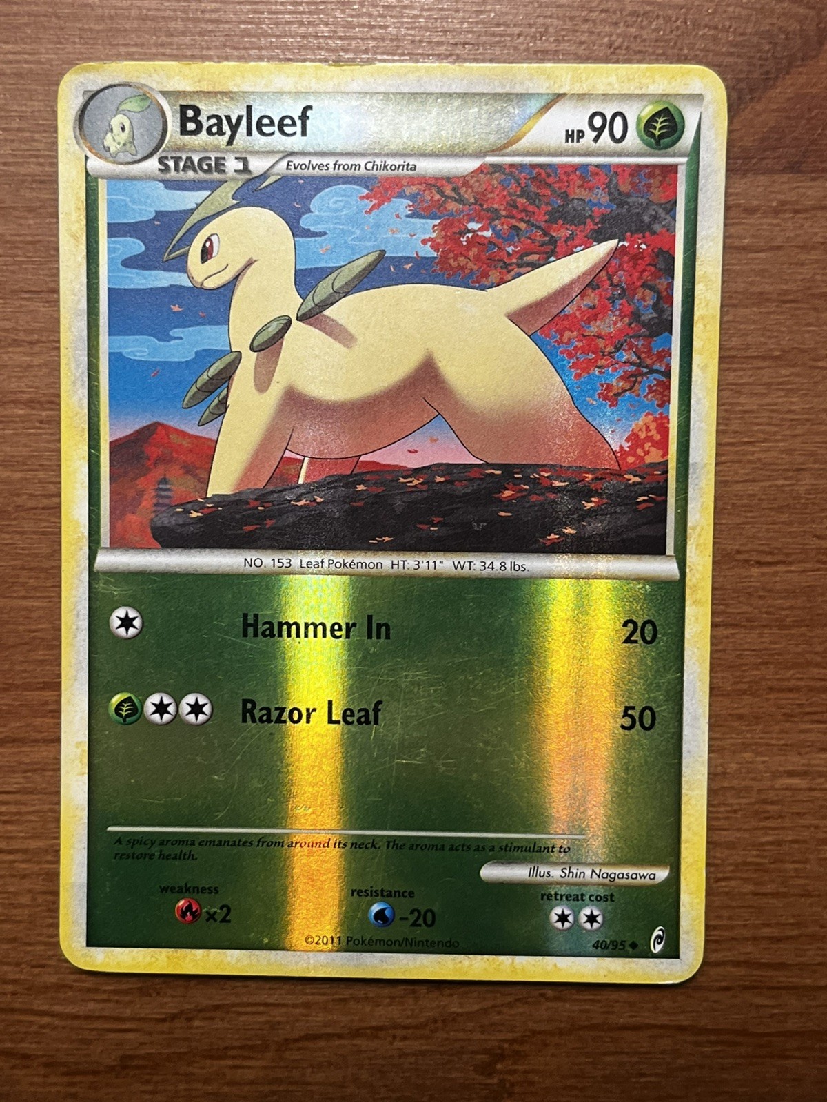 Bayleef 40/95 Call of Legends Reverse Holo
