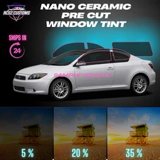 Nano Ceramic PreCut Window Tint Film for Scion Tc 2005-2010 All Sides+Back