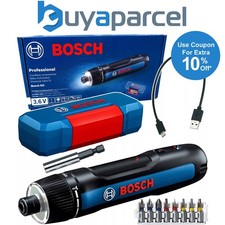 Bosch GO 3.6V Professional Cordless Screwdriver + 8 Pieces Acc Set + Lboxx + USB