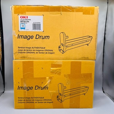 OKI Image Drum Cyan For MPS610c P/N 56125703 - SEALED - LOT OF 2