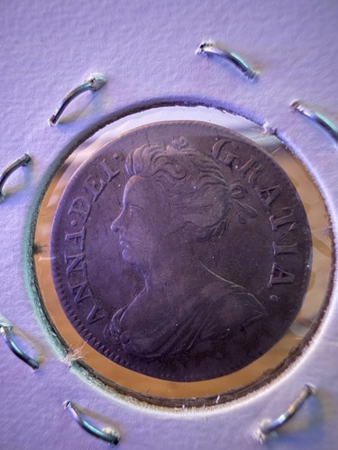 1713 Queen Anne Silver Maundy Fourpence 4D, Great Britain, Strong Detail F+