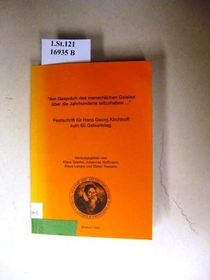 Am Gespräch des menschlichen Geistes über die Jahrhunderte teilzuhaben .... Fest