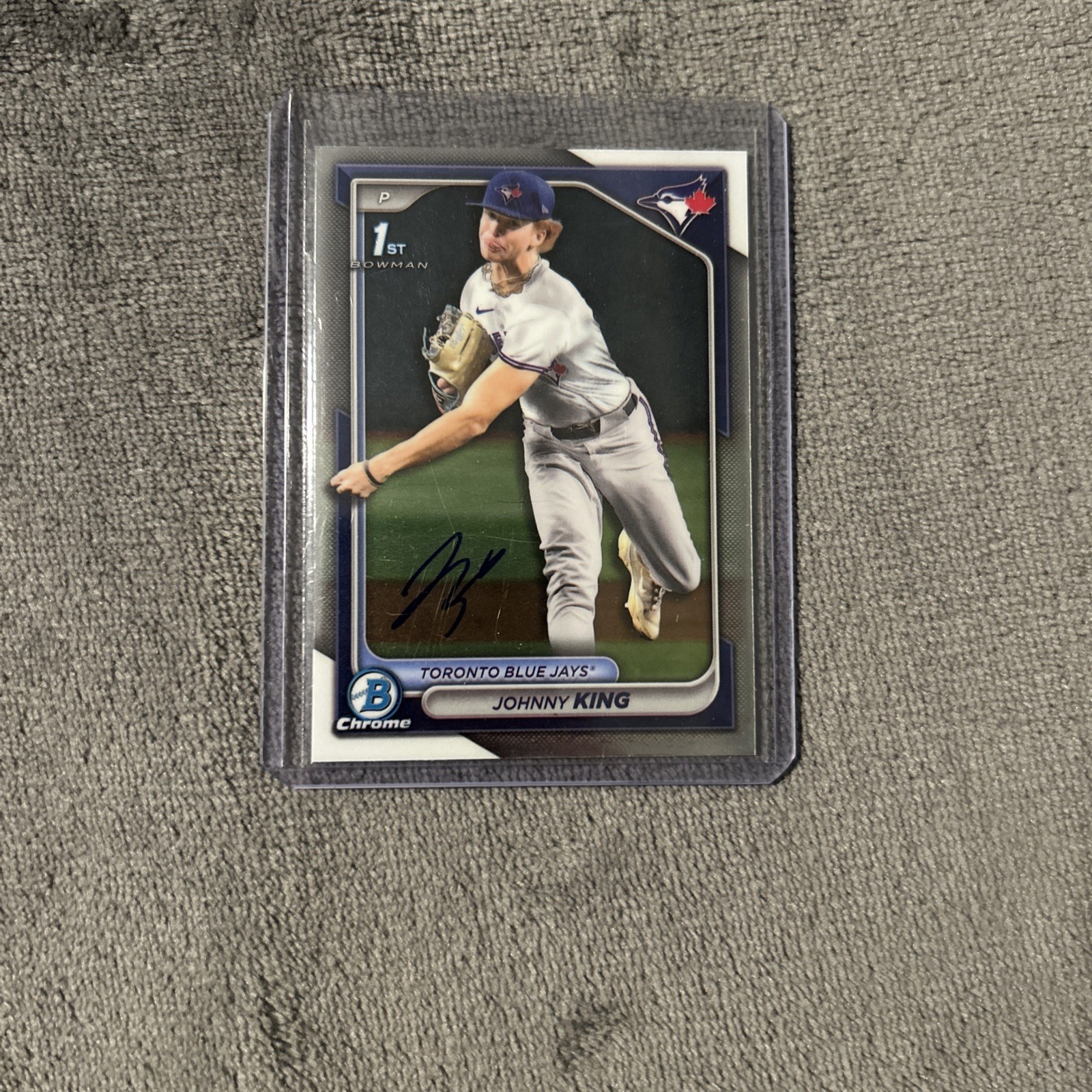 2024 Bowman Draft - Chrome Prospect Autographs Johnny King #CPA-JKI (AU, RC)