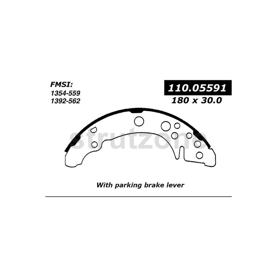 1x Zapata de freno de tambor trasero piezas centradas para Volkswagen Atlantic 1981-1987 Foto 2 de 3